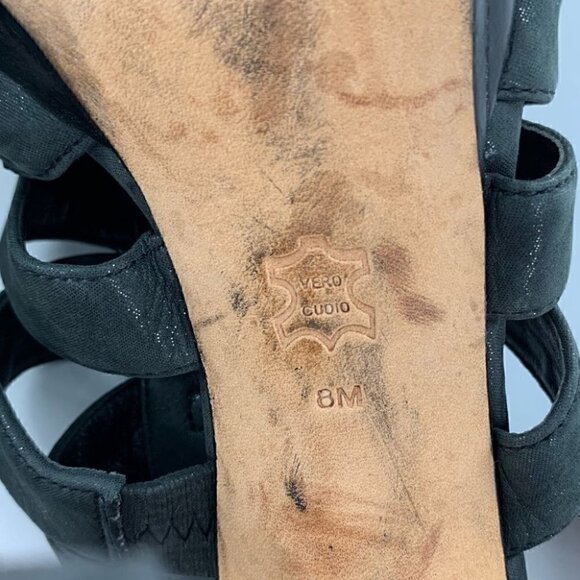 Via Spiga Womens platforms size 8 gray suede strappy cage chunky - Picture 8 of 14